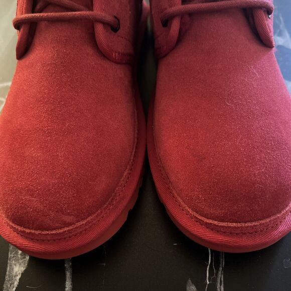 UGG Neumel Red Chukka Mens Size US 8, EU 41 Ankle Boots Suede Lace Up - Picture 6 of 15